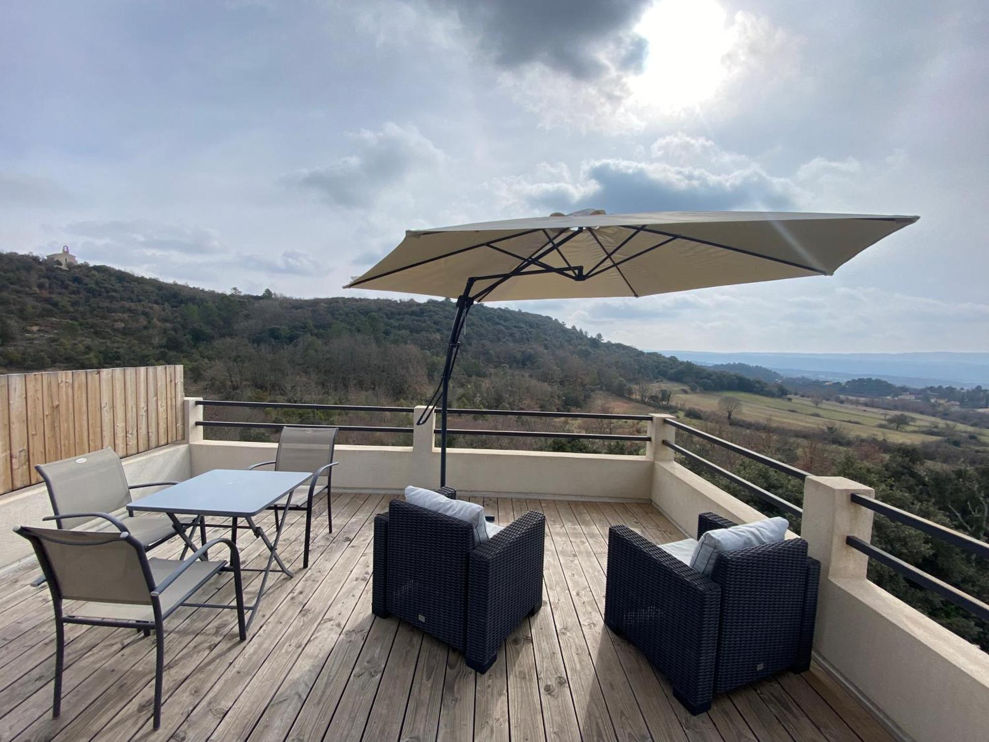 Studio Au Calme, Grande Terrasse Avec Vue Vallee Ginasservis Esterno foto