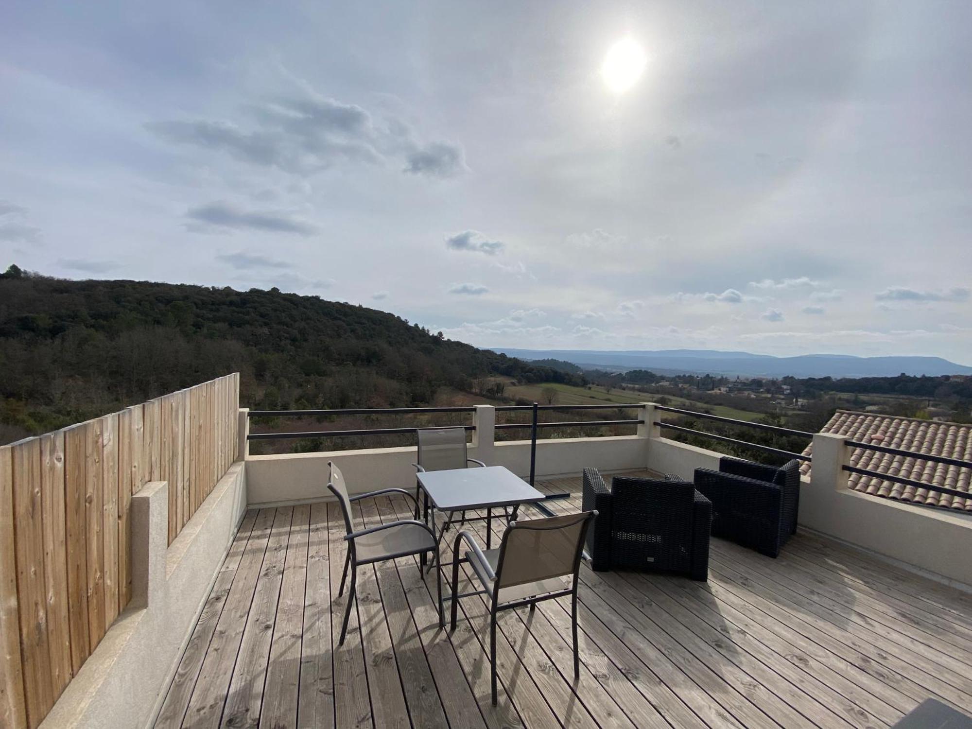 Studio Au Calme, Grande Terrasse Avec Vue Vallee Ginasservis Esterno foto